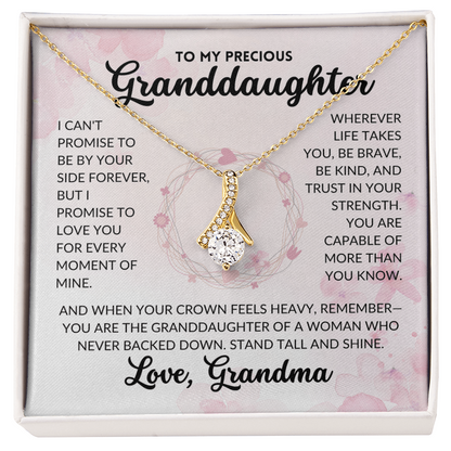 Serene Grace Necklace - To My Granddaughter, From Grandma