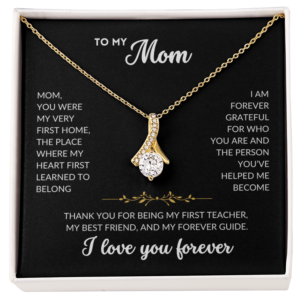 Serene Grace Necklace - To My Mom (Black Background)