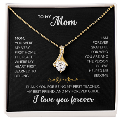 Serene Grace Necklace - To My Mom (Black Background)