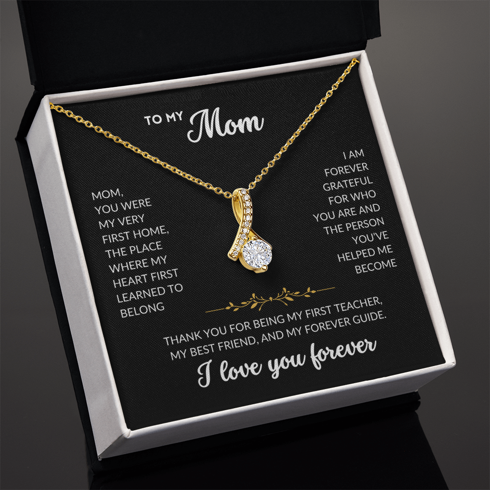 Serene Grace Necklace - To My Mom (Black Background)