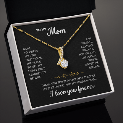 Serene Grace Necklace - To My Mom (Black Background)