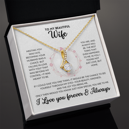 Serene Grace Necklace - To My Wife (White Background)