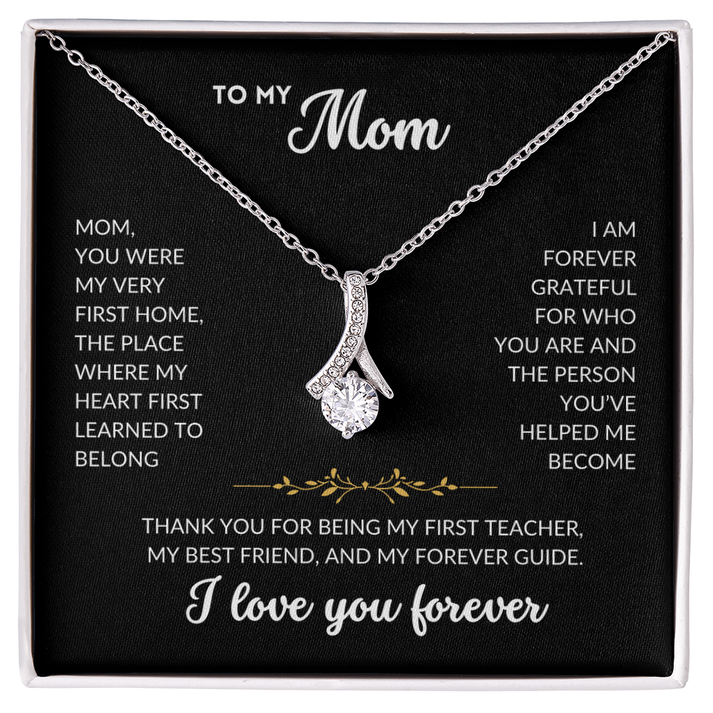 Serene Grace Necklace - To My Mom (Black Background)