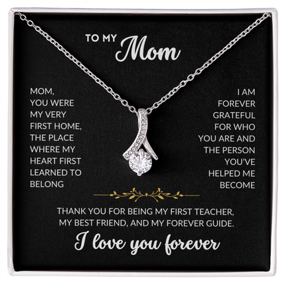 Serene Grace Necklace - To My Mom (Black Background)