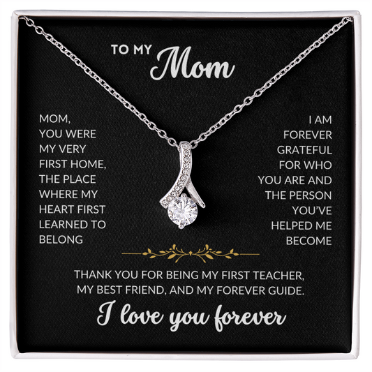 Serene Grace Necklace - To My Mom (Black Background)