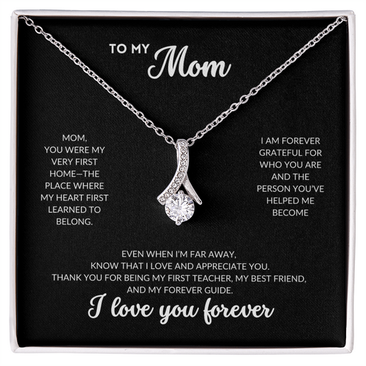 Serene Grace Necklace - To My Mom (Black Background)