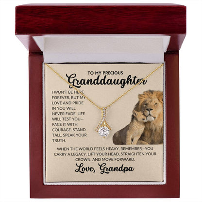 Serene Grace Necklace - To My Granddaughter, From Grandpa