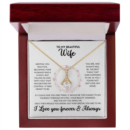 Serene Grace Necklace - To My Wife (White Background)