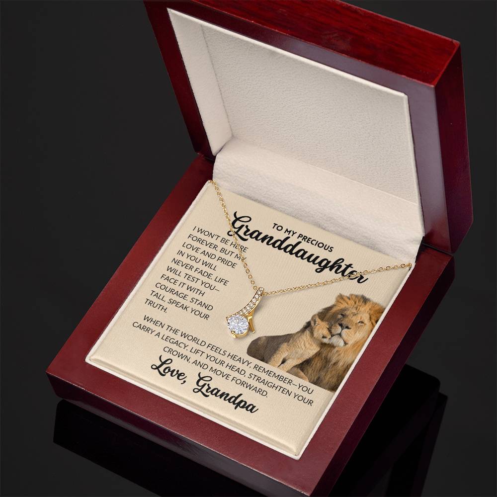 Serene Grace Necklace - To My Granddaughter, From Grandpa