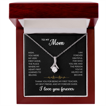 Serene Grace Necklace - To My Mom (Black Background)
