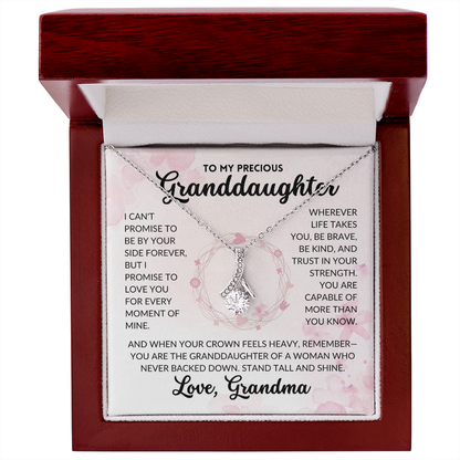 Serene Grace Necklace - To My Granddaughter, From Grandma