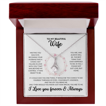 Serene Grace Necklace - To My Wife (White Background)