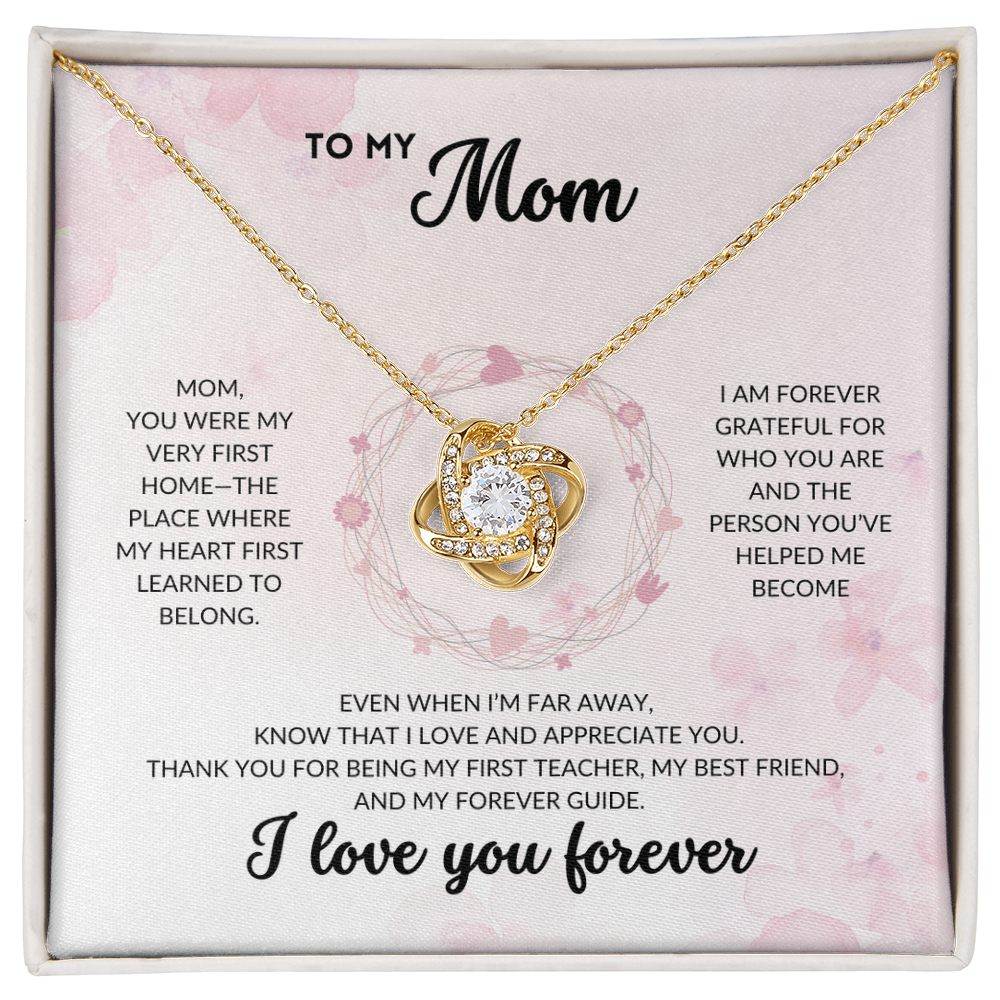 Love Knot Necklace - To My Mom