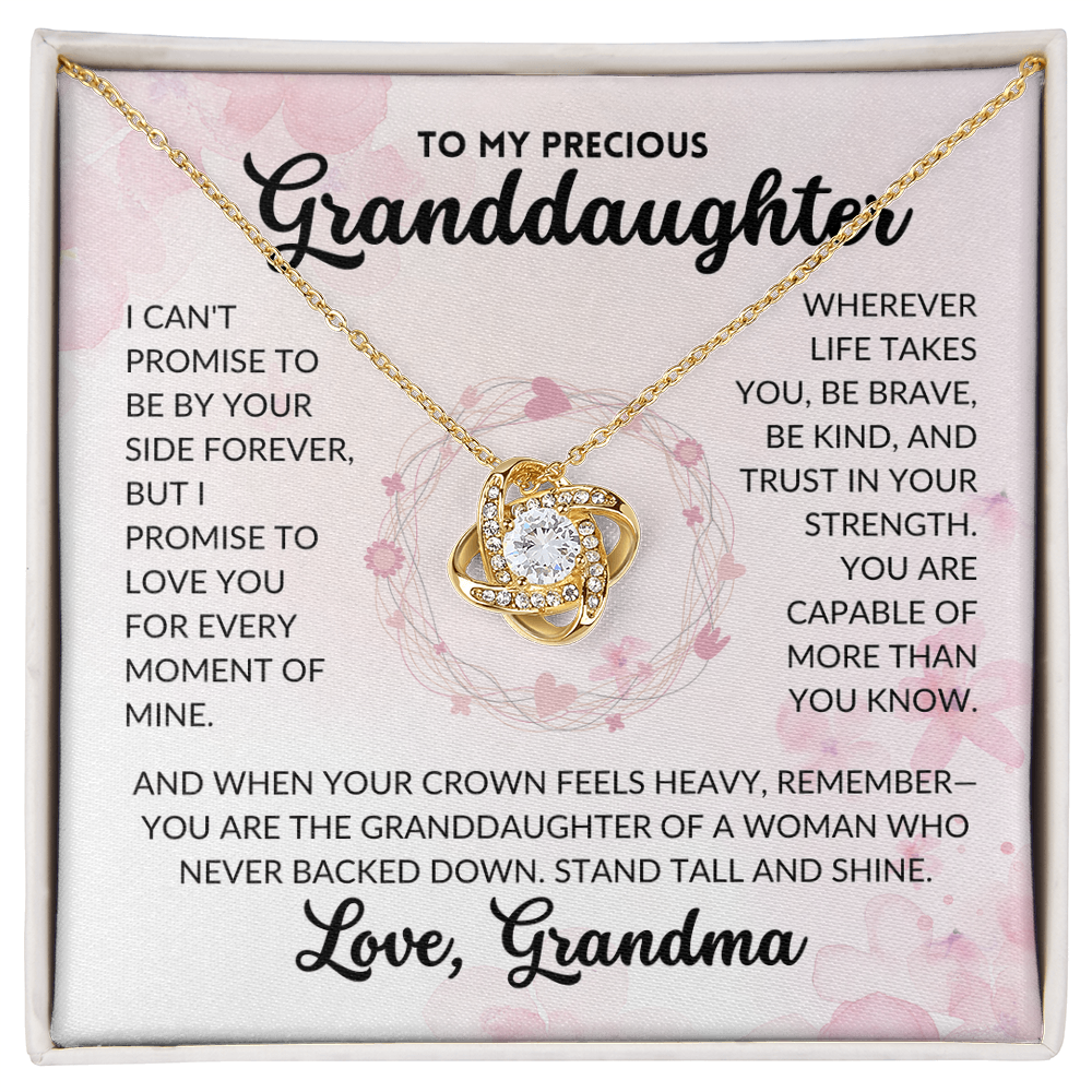 Love Knot Necklace - To My Granddaughter, From Grandma