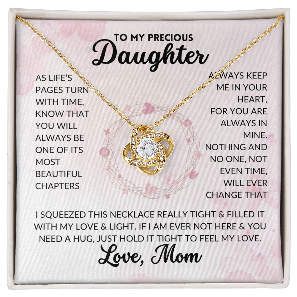 Love Knot Necklace - To My Daughter, From Mom