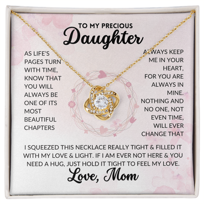 Love Knot Necklace - To My Daughter, From Mom