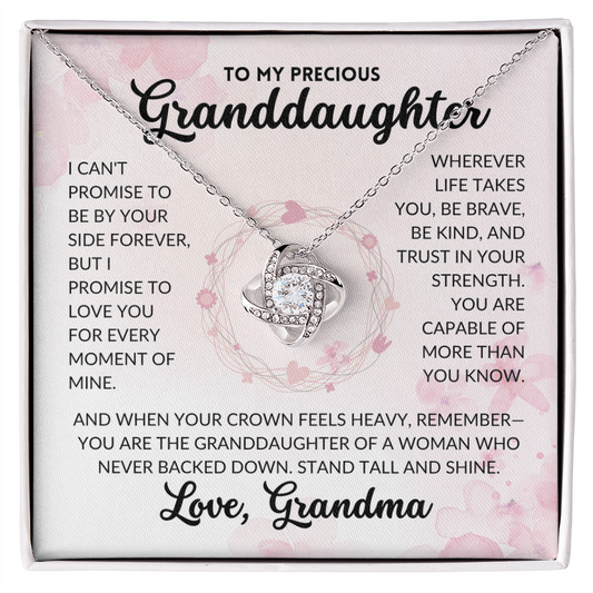 Love Knot Necklace - To My Granddaughter, From Grandma