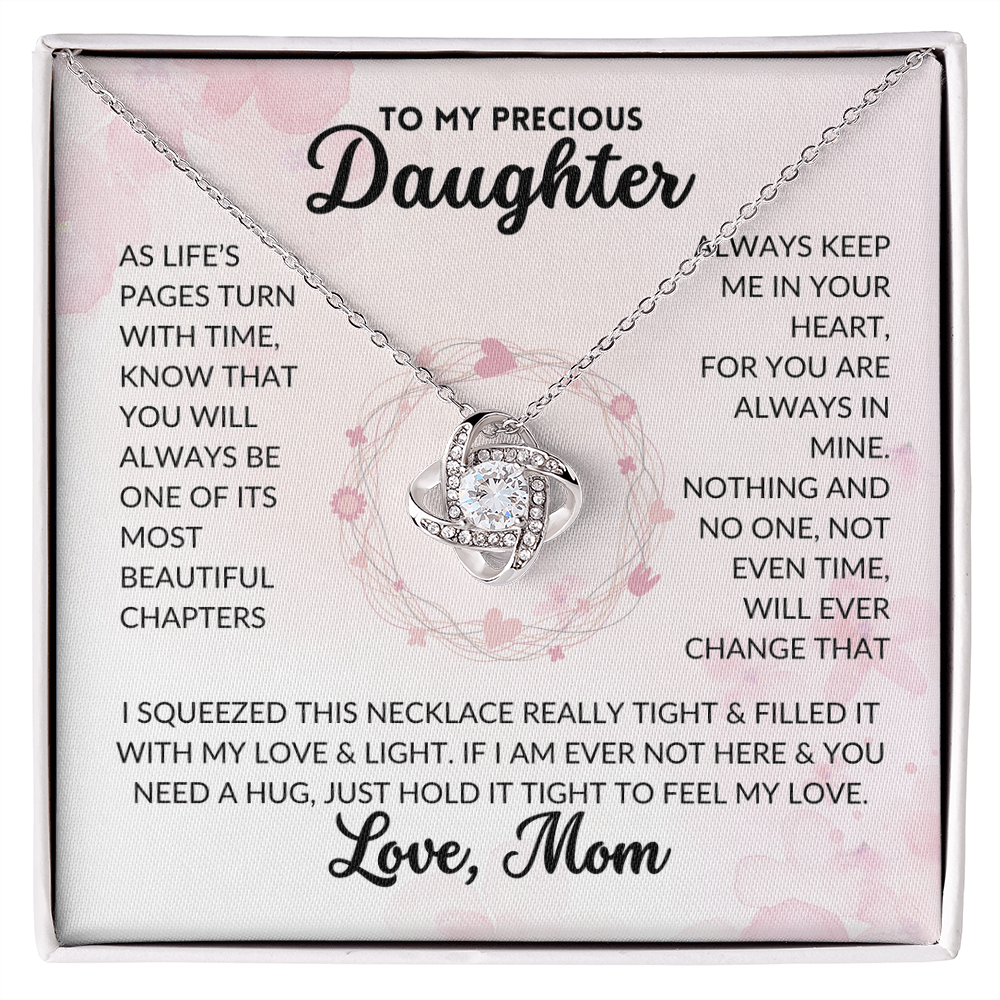 Love Knot Necklace - To My Daughter, From Mom