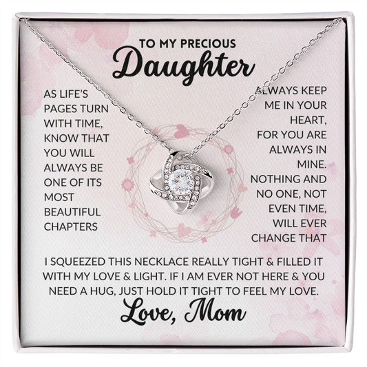 Love Knot Necklace - To My Daughter, From Mom