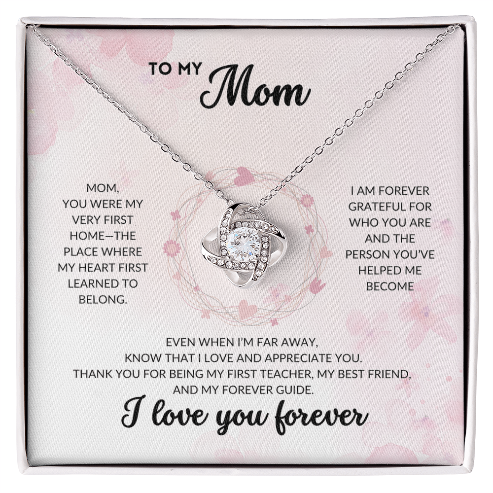 Love Knot Necklace - To My Mom