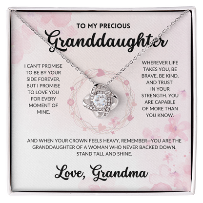 Love Knot Necklace - To My Granddaughter, From Grandma