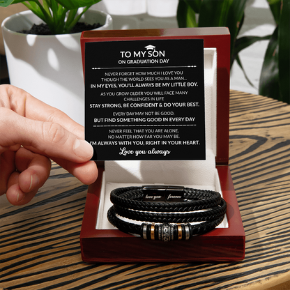 You'll Always Be My Little Boy - Graduation Bracelet, To My Son