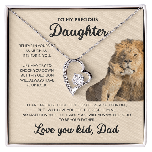 Eternal Love Necklace - To My Daughter, From Dad