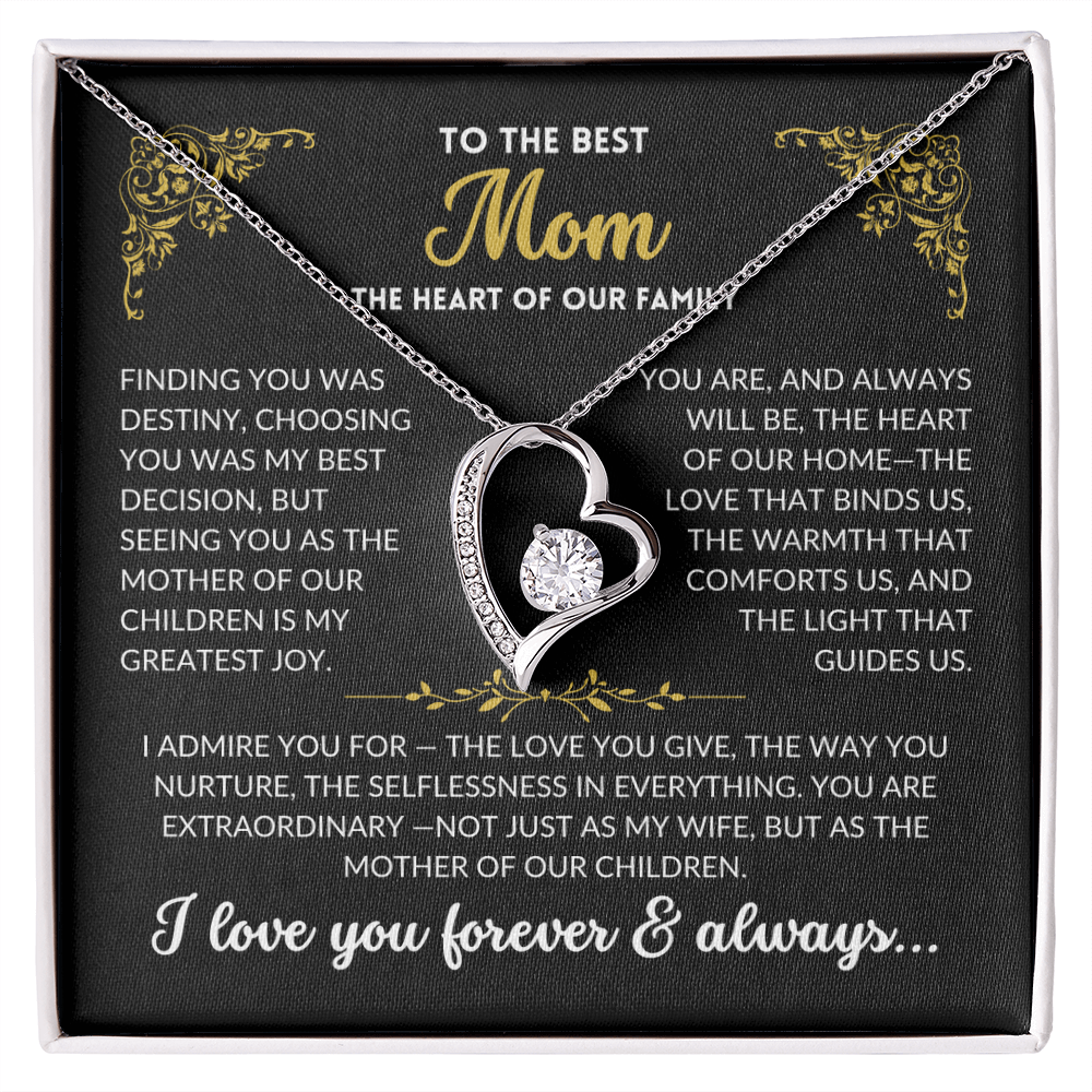 You Are My Best Decision- To My Wife, The Best Mom (Black Background)