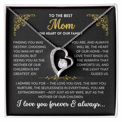 You Are My Best Decision- To My Wife, The Best Mom (Black Background)