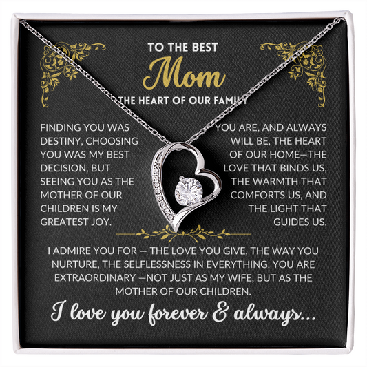 You Are My Best Decision- To My Wife, The Best Mom (Black Background)