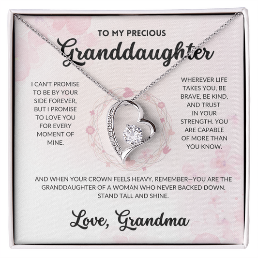 Eternal Love Necklace - To Granddaughter, From Grandma