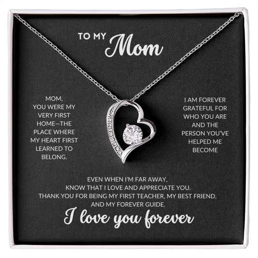 Eternal Love Necklace - To My Mom (Black Background)