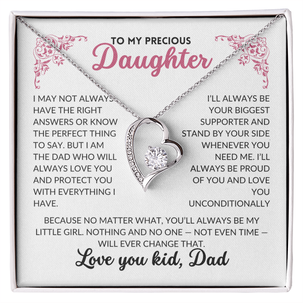 (Almost Sold Out)"You'll Always Be My Little Girl" Necklace