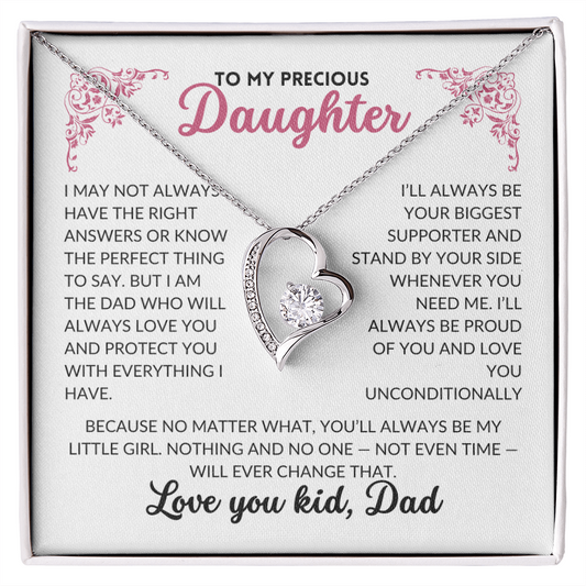 (Almost Sold Out)"You'll Always Be My Little Girl" Necklace