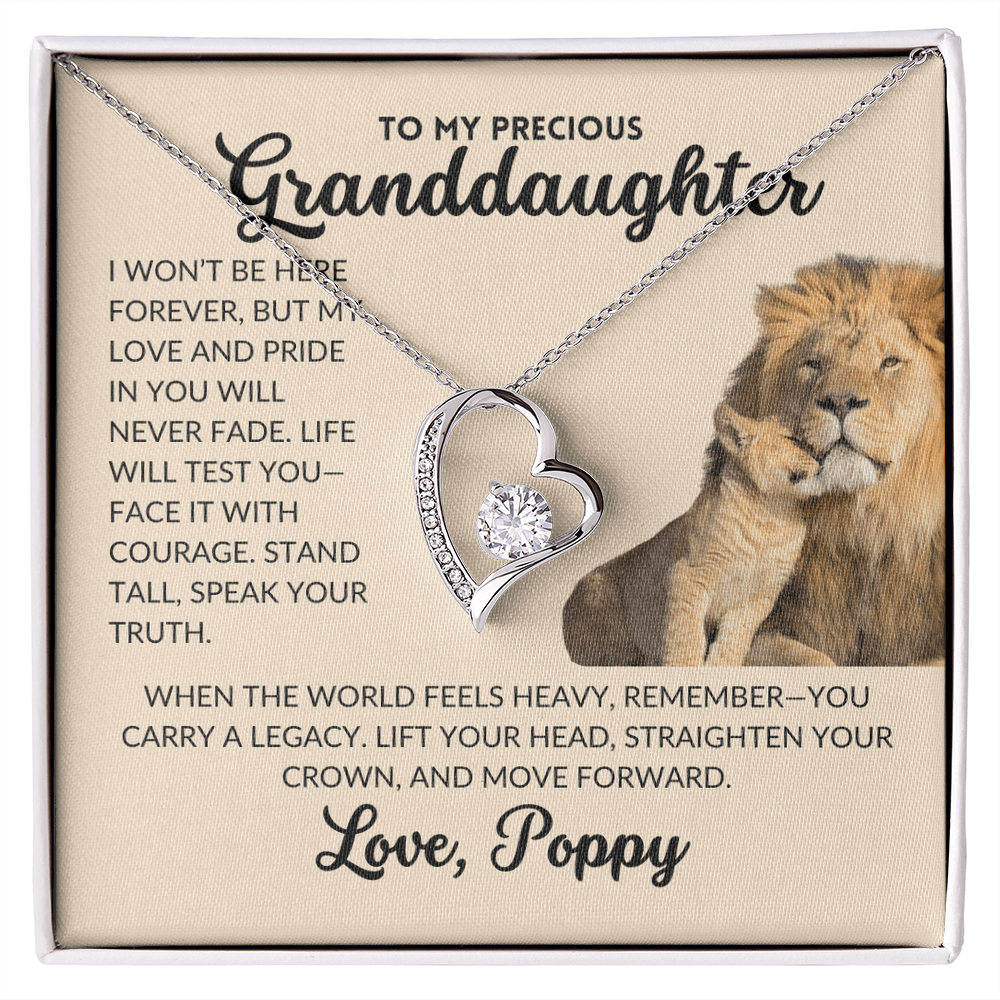 Forever Love Necklace - To My Granddaughter, From Poppy