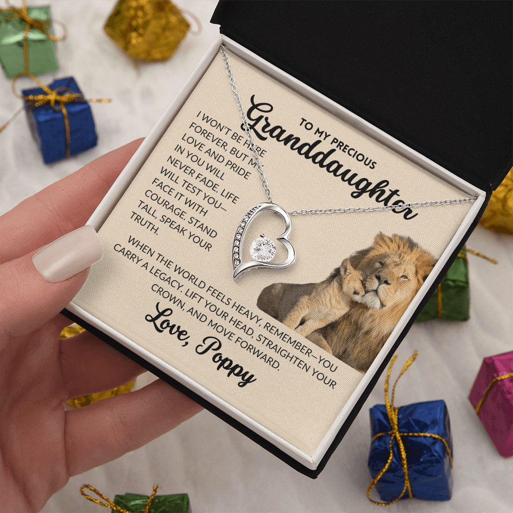 Forever Love Necklace - To My Granddaughter, From Poppy