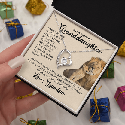 Forever Love Necklace - To My Granddaughter, From Grandpa