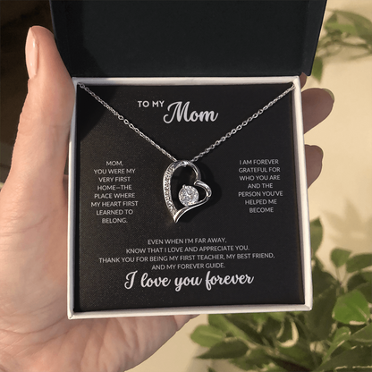 Eternal Love Necklace - To My Mom (Black Background)