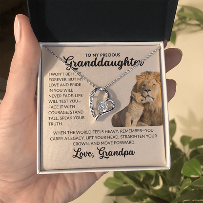 Forever Love Necklace - To My Granddaughter, From Grandpa