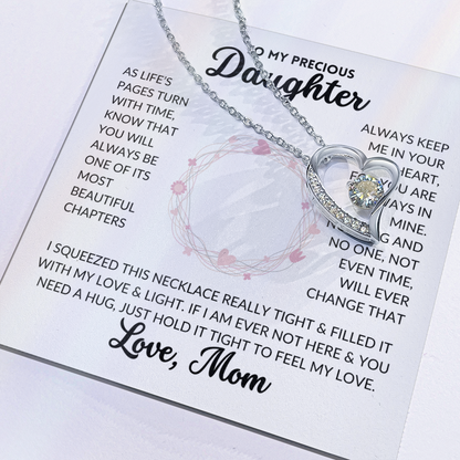 Forever Love Necklace - To My Daughter, From Mom (White Background)