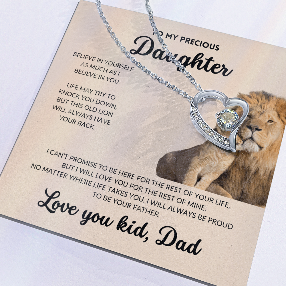 Eternal Love Necklace - To My Daughter, From Dad