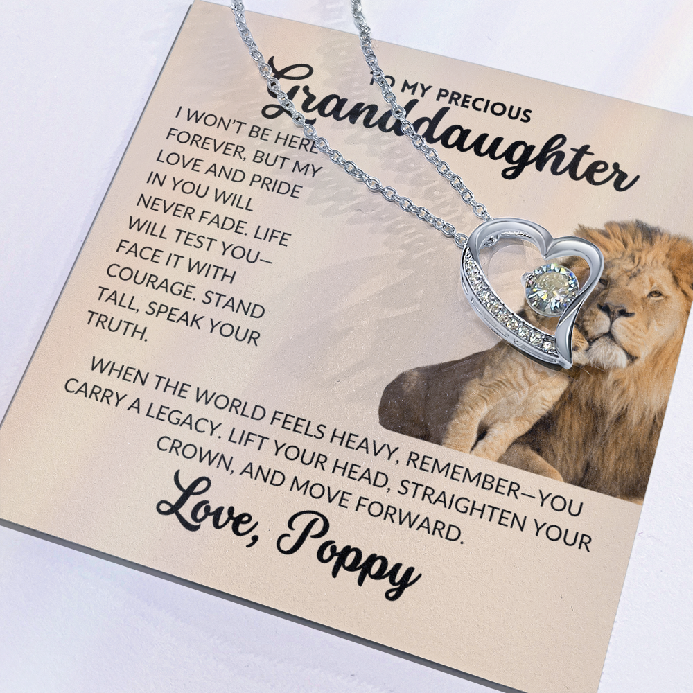 Forever Love Necklace - To My Granddaughter, From Poppy