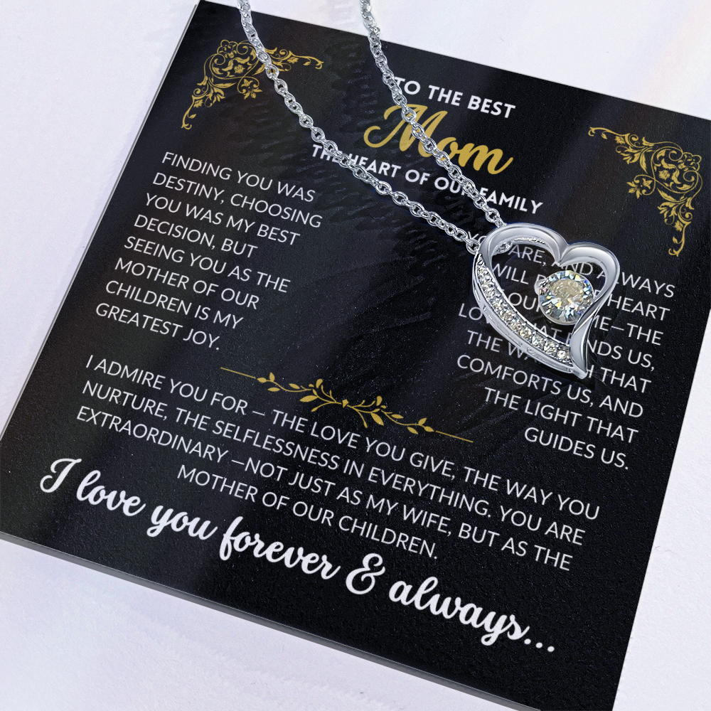 You Are My Best Decision- To My Wife, The Best Mom (Black Background)