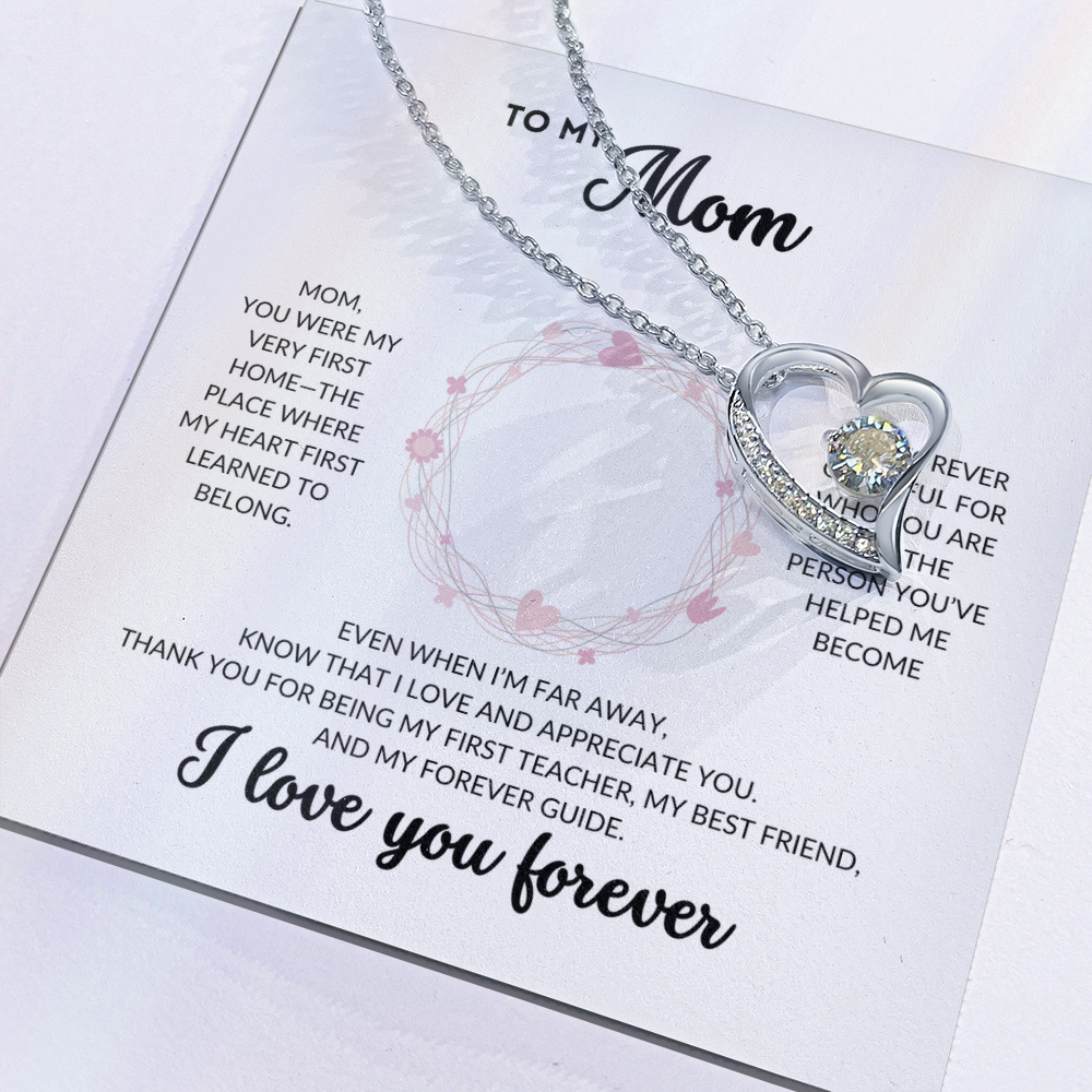 Eternal Love Necklace - To my Mom (White Background)