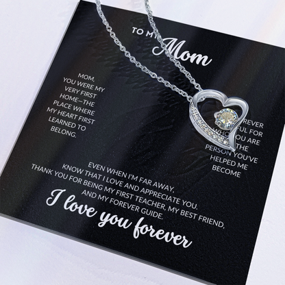 Eternal Love Necklace - To My Mom (Black Background)