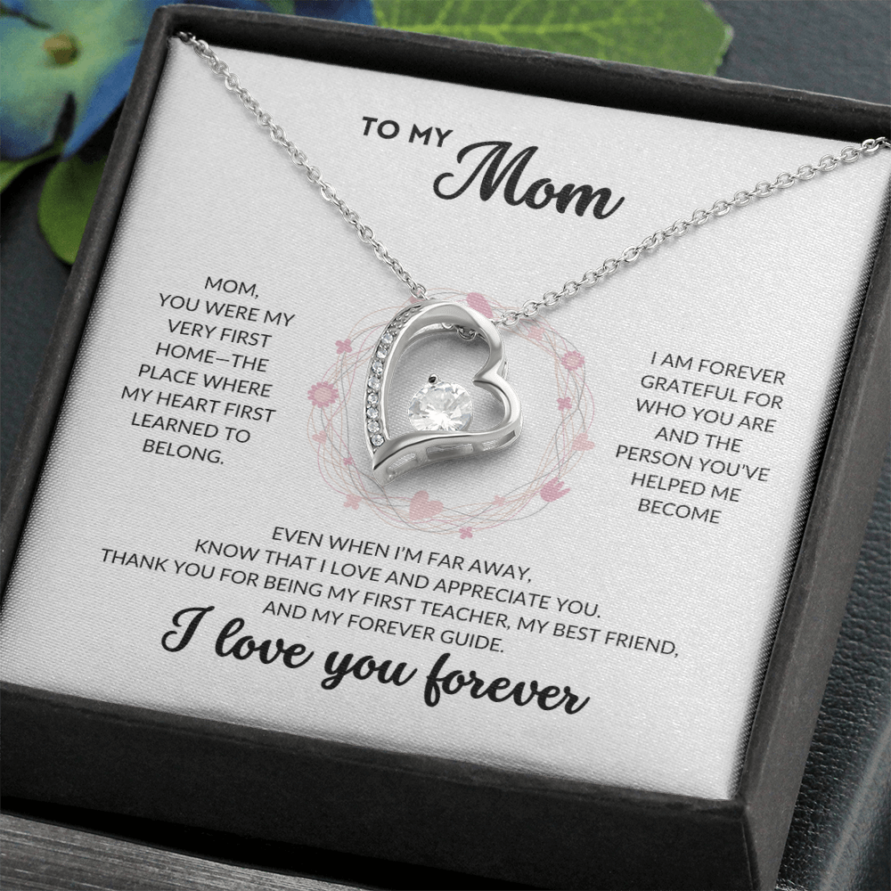 Eternal Love Necklace - To my Mom (White Background)