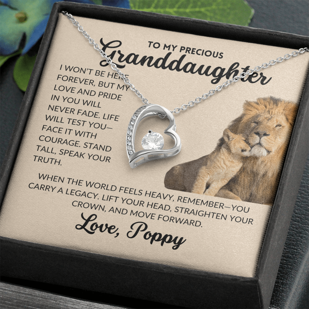 Forever Love Necklace - To My Granddaughter, From Poppy