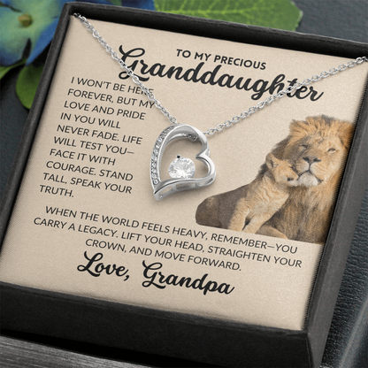 Forever Love Necklace - To My Granddaughter, From Grandpa