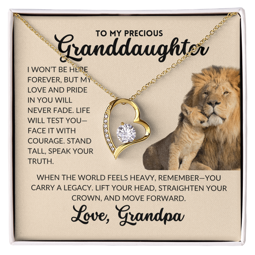 Forever Love Necklace - To My Granddaughter, From Grandpa