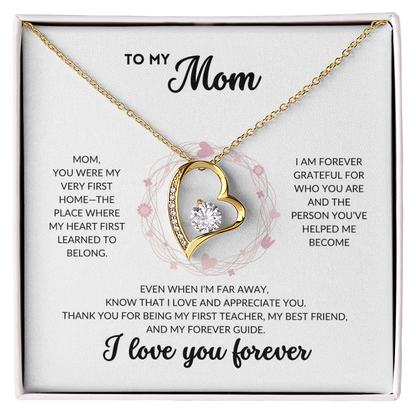 Eternal Love Necklace - To my Mom (White Background)